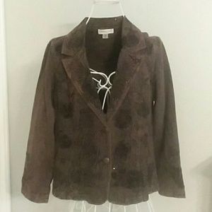 Coldwater Creek button up denim like jacket